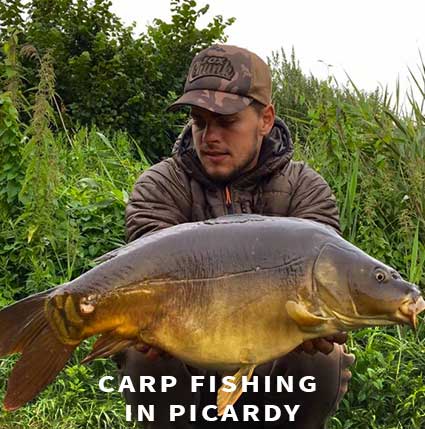 Carp fishing in France in Picardy